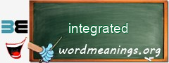 WordMeaning blackboard for integrated